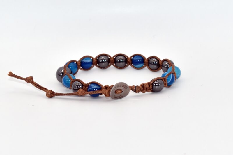 Agata Blu Striata, Ematite